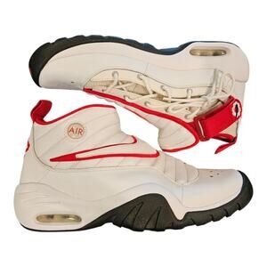 Nike Air Shake N'Destrukt Size 12 880869-100 White/Red Bulls Rodman Retro 2017